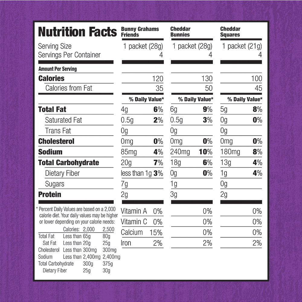 Annie's Homegrown Annie\'s Snack Pack Variety Cheddar Bunnies/Friends Bunny Grahams/Cheddar Squares Crackers 12 ct 11 oz