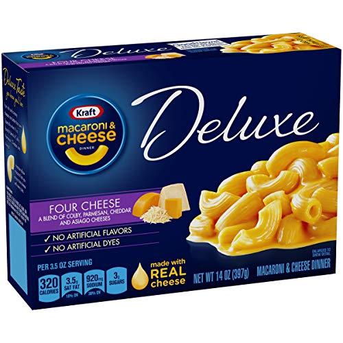 Kraft Kraft Four Cheese Macaroni & Cheese Deluxe Dinner (14oz Boxes, Pack of 4)