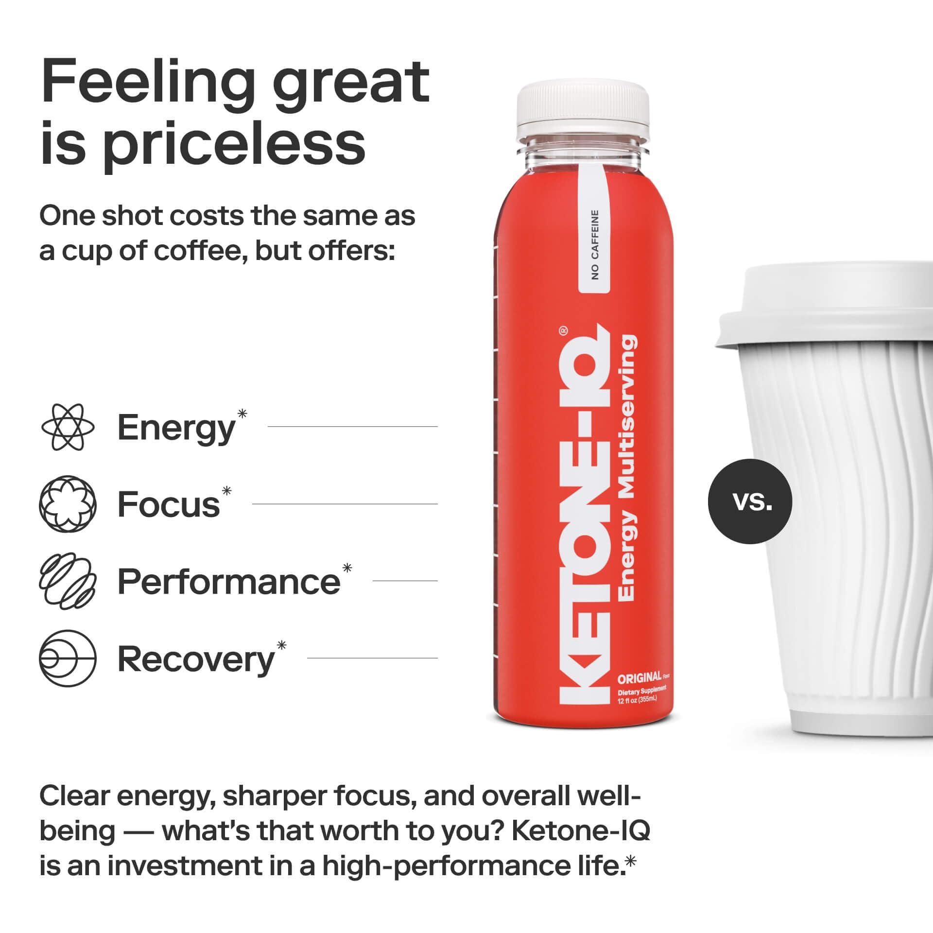 H.V.M.N. Ketone-IQ - Get Your Fuel from Ketones. No Sugar, No Salt, No Caffeine. 30 Servings of Drinkable, to Rapidly Elevate Ketone Levels. New & Improved Formulation!