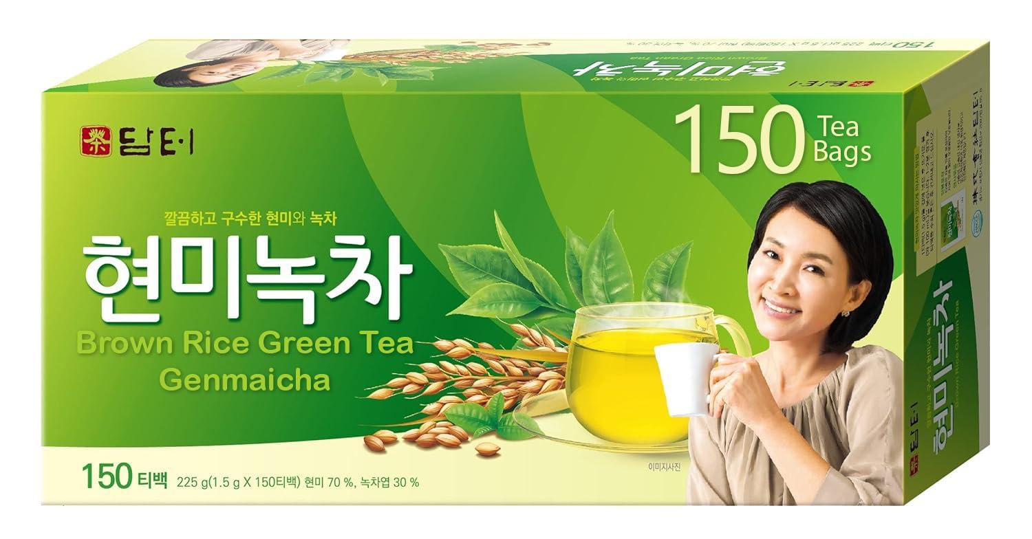 Damtuh Damtuh Korean Brown Rice Green Tea Genmaicha Tea 150 Tea Bag (Pack of 1)
