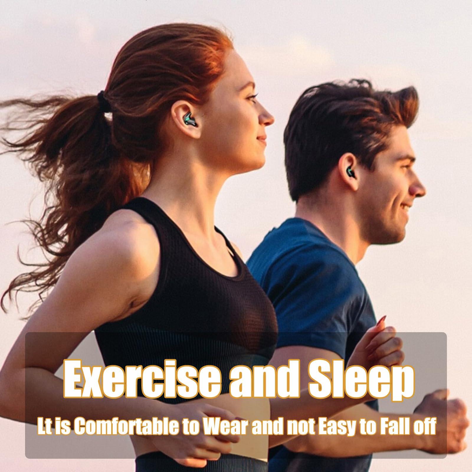 Soveign Sleep Earbuds Reusable Earplugs for Sleeping Snoring Side Sleeper Snoring Perfect for Side Sleepers Bluetooth 5.2 Noise Cancelling Earbuds for Sleep with Charging Box