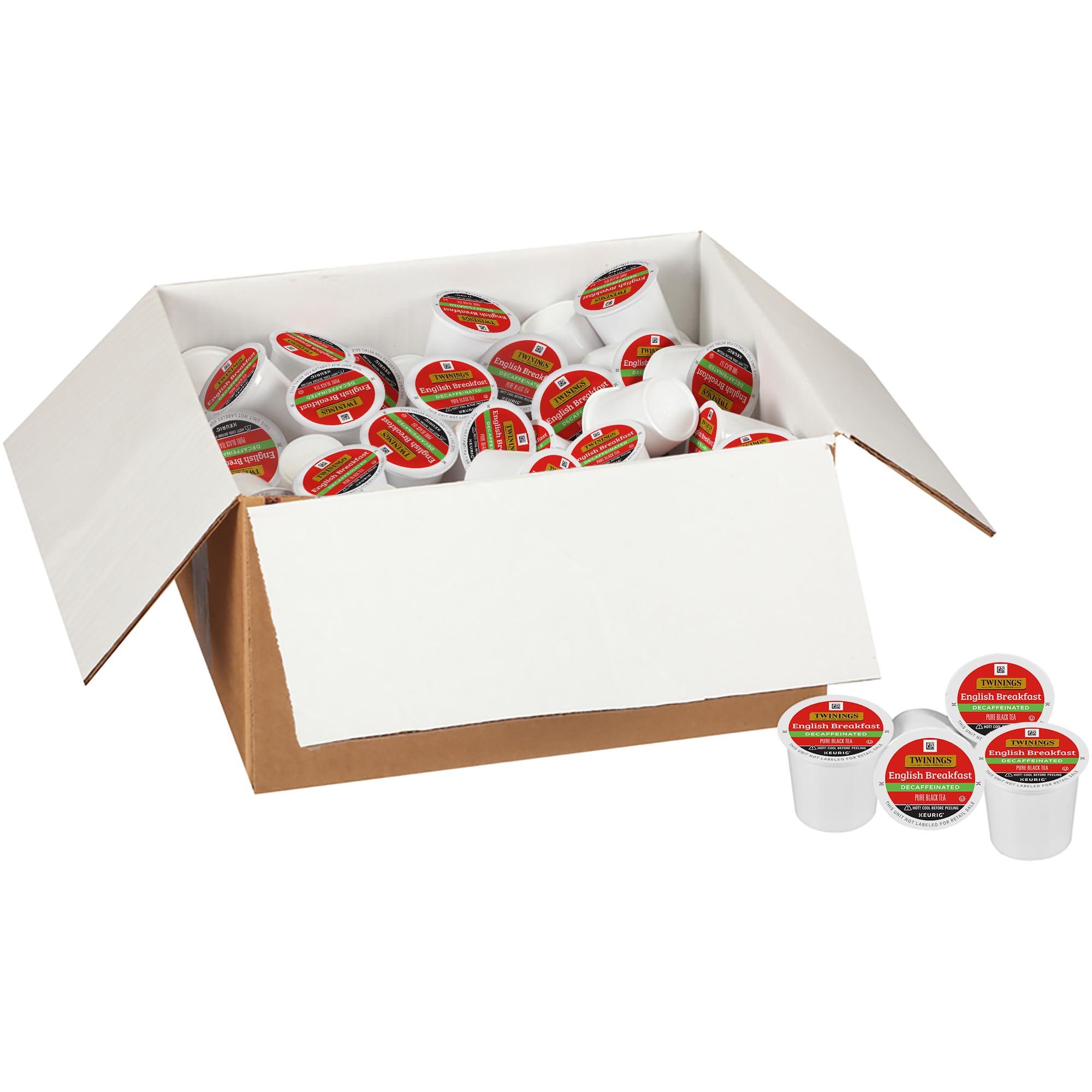 Twinings Twinings Decaffeinated English Breakfast Black Tea K-Cup Pods for Keurig, 56 Count (Pack of 1), Naturally Decaffeinated, Smooth, Flavourful, Robust, Enjoy Hot or Iced | Packaging May Vary