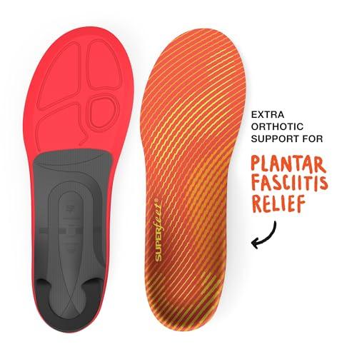 Superfeet Superfeet Run Pain Relief Insoles - Trim-to-Fit Foam & Carbon Fiber Shoe Inserts - High Arch Support for Plantar Fasciitis - Professional Grade