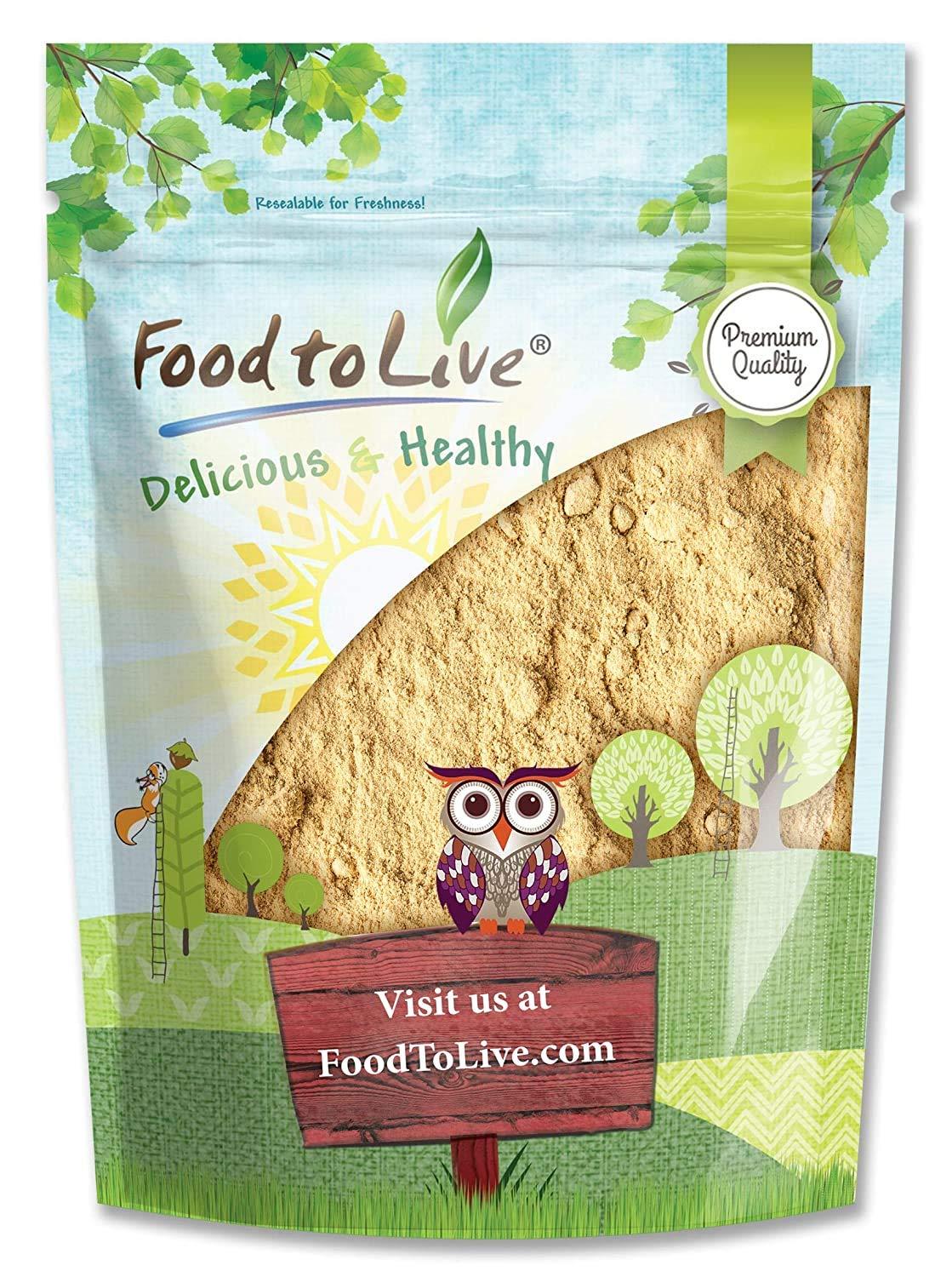 Food to Live Food to Live Yellow Maca Powder, 2 Pounds – Raw Ground Maca Root, Vegan, Kosher, Keto, Non-Gelatinized, Bulk, Rich in Vitamin C