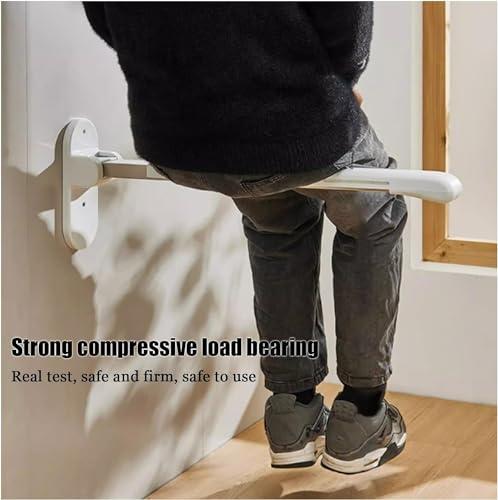 DIVIKO Handicapped Bathroom Folding Grab Bar, Handrail Safety Folding Grab bar Bathroom wc Toilet 300kg Load Safety Handrail for Elderly or Pregnant Woman (Color : A)