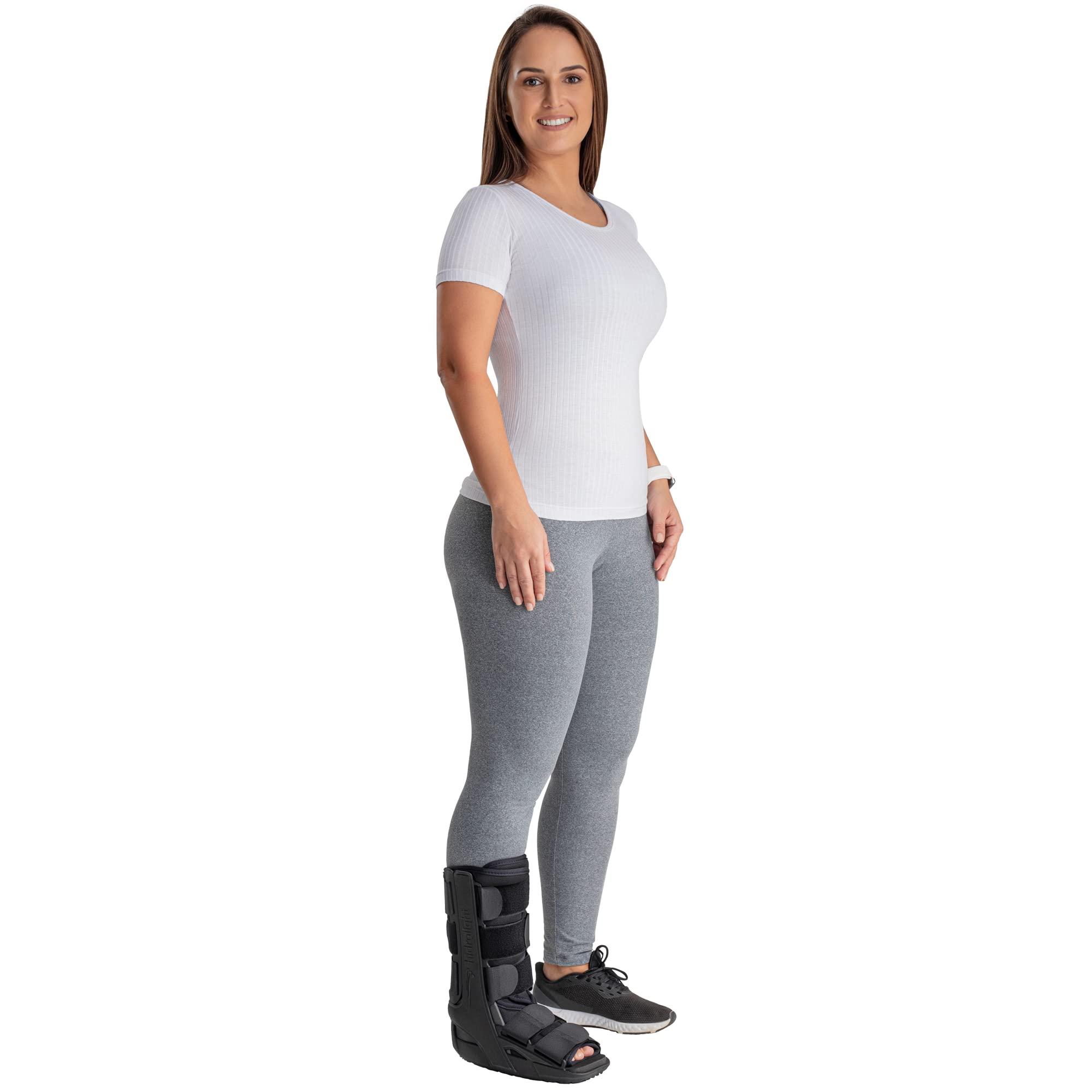 HIDROLIGHT HIDROLIGHT - Short Immobilizing Boot - Walking Boot for Broken Foot, Ankle Brace for Men & Women, Fracture Boot, Ankle Support Stabilizer, Medical Supplies - Fits Left and Right - Black, S