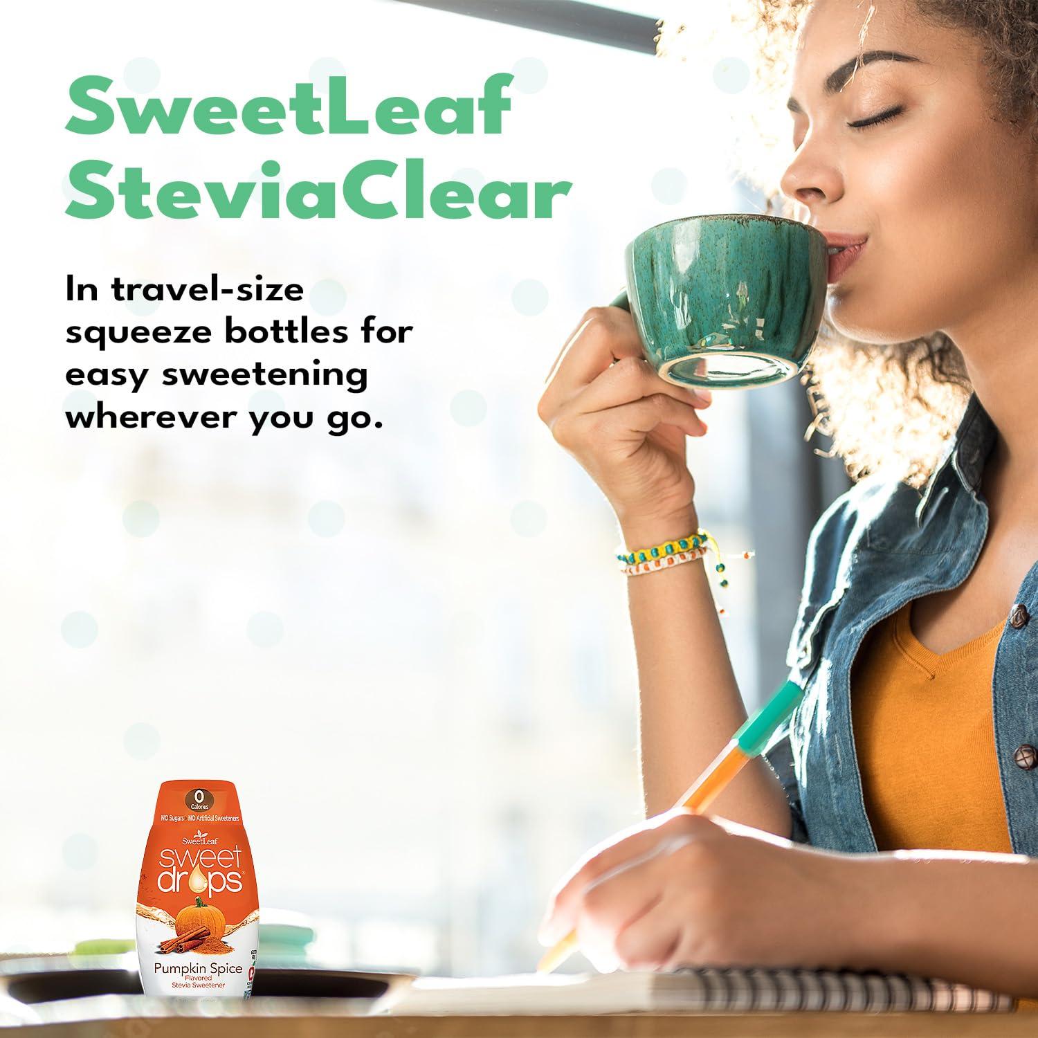 SweetLeaf SweetLeaf Sweet Drops - Stevia Liquid Variety Pack, Chocolate, Caramel, Vanilla, Pumpkin Spice, Sugar-Free Coffee Syrup Alternative, 1.7 Oz Ea (Pack of 4)