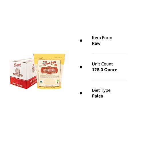 Bob's Red Mill Bob\'s Red Mill Blanched Almond Flour, Finely Sifted 2 Pound (Pack of 4) - Non-GMO, Gluten Free, Paleo, Vegan, Keto Friendly