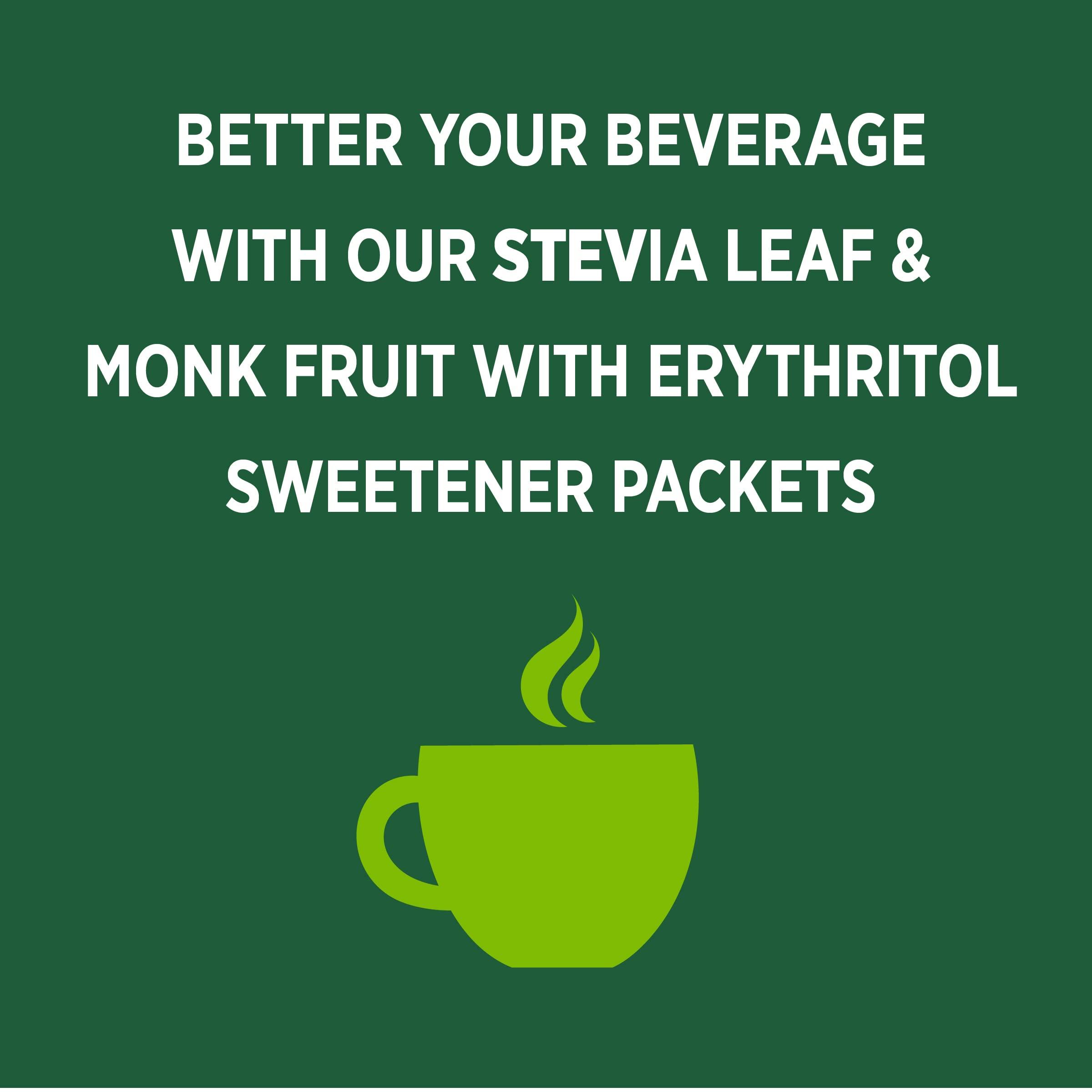 Whole Earth Sweetener Co. Whole Earth Sweetener Co. NATURE SWEET Stevia & Monk Fruit Sweetener, Erythritol Sweetener, Stevia Packets, Sugar Substitute, Natural Sweetener, 40-Count