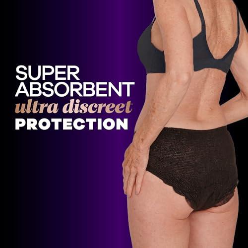Always Discreet Always Discreet Boutique Adult Incontinence & Postpartum Underwear For Women, High-Rise, Size Small/Medium, Rosy, Maximum Absorbency, Disposable, 12 Count (Packaging May Vary)