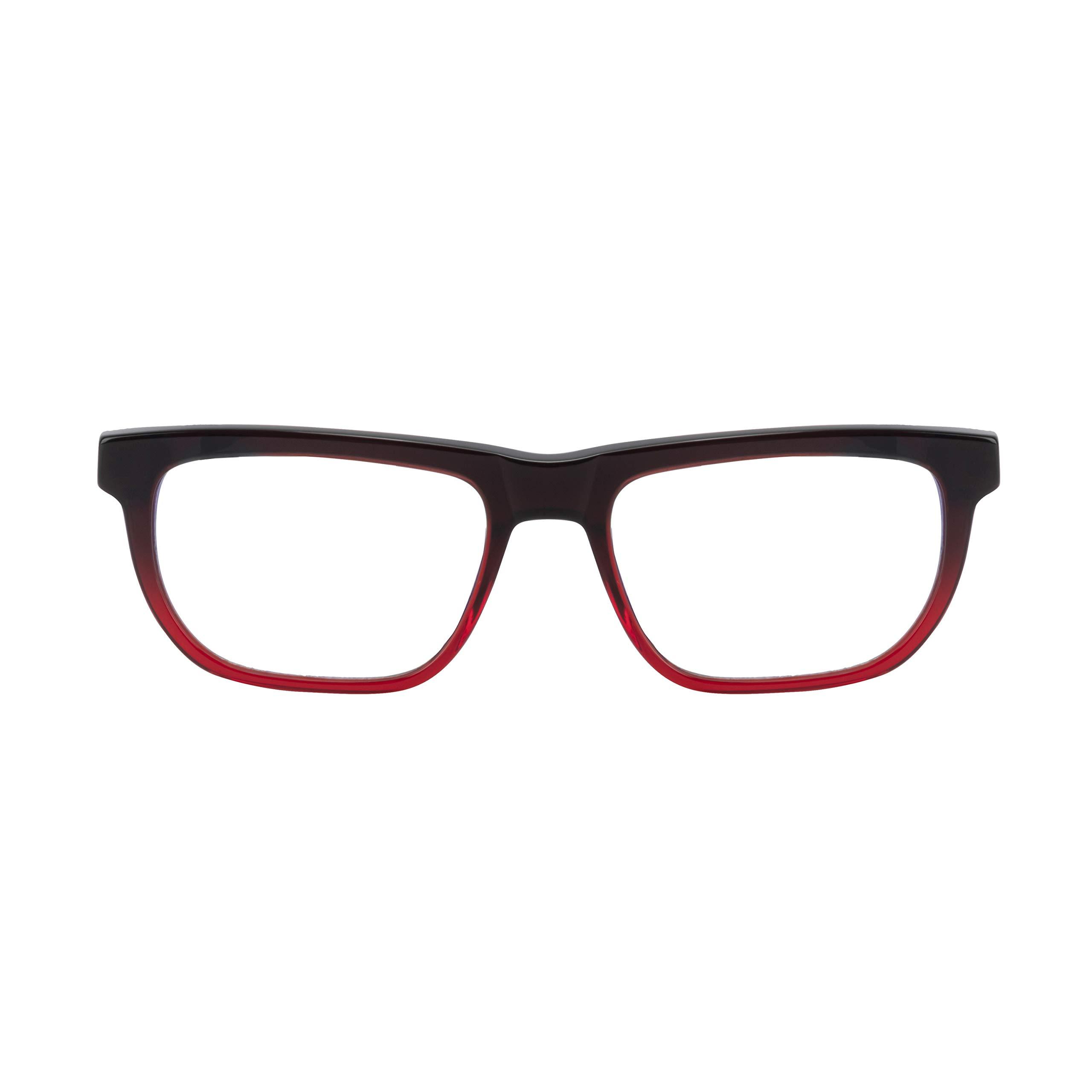 HyperX HyperX Spectre Stealth - Youth 10+ Gaming Eyewear, Blue Light Blocking Glasses, UV Protection, Acetate Frame, Stainless Steel Temples, Crystal Clear Lenses, Microfiber Bag, Hard Case Square Red