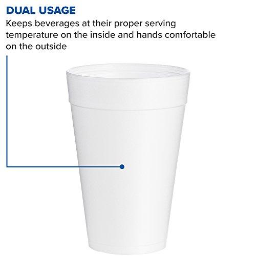DART Dart 32TJ32 32 oz Foam Cup , White, 6.6\", 500 Count (Pack of 1)