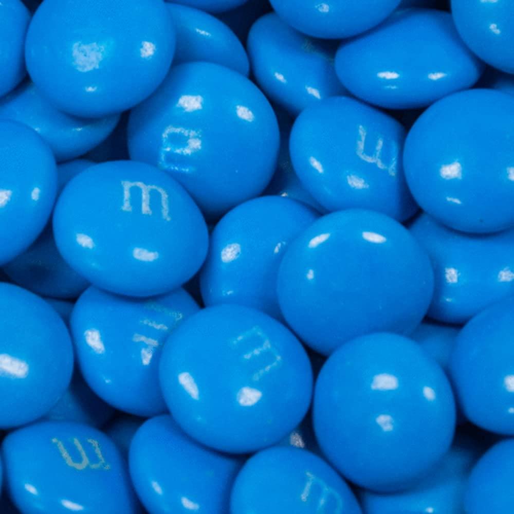 Just Candy 1,000 Pcs Blue Candy M&M\'s Milk Chocolate (2 lb, 1,000 Pcs)