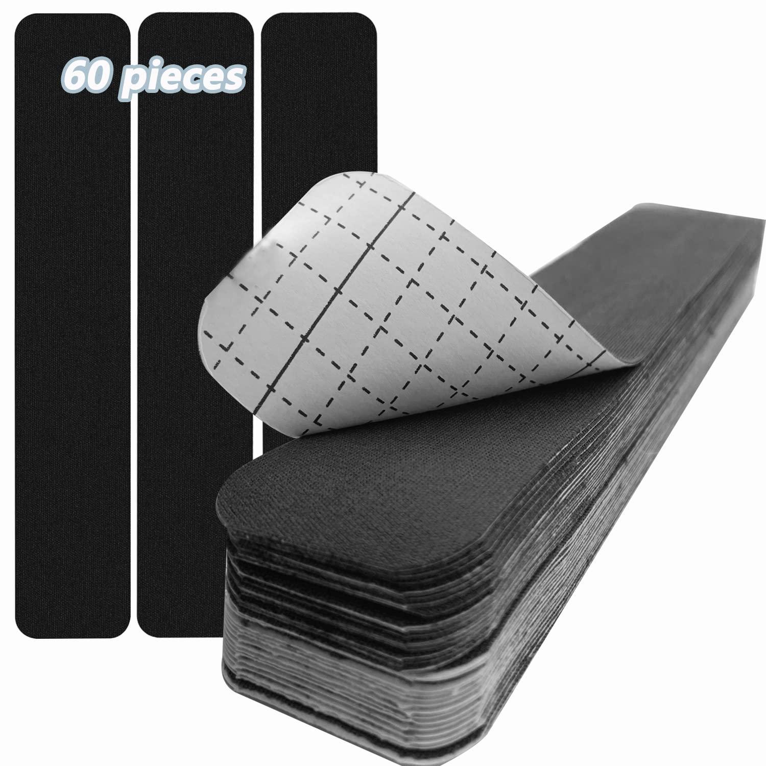 ANAMPION Kinesiology Tape Pro Athletic Sports (60 Precut Strips) Waterproof Breathable Athletic Elastic Kneepad Muscles & Joints Pain Relief Knee Taping for Gym Fitness Running Tennis Swimming FootballBlack