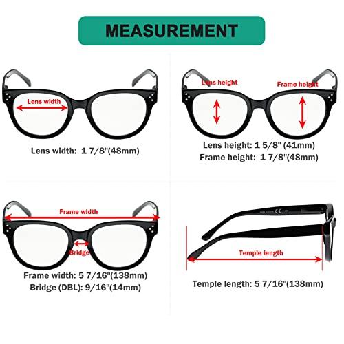Eyekepper Eyekepper Oversize Reading Glasses Women Stylish Readers - Grey Tortoise +1.50