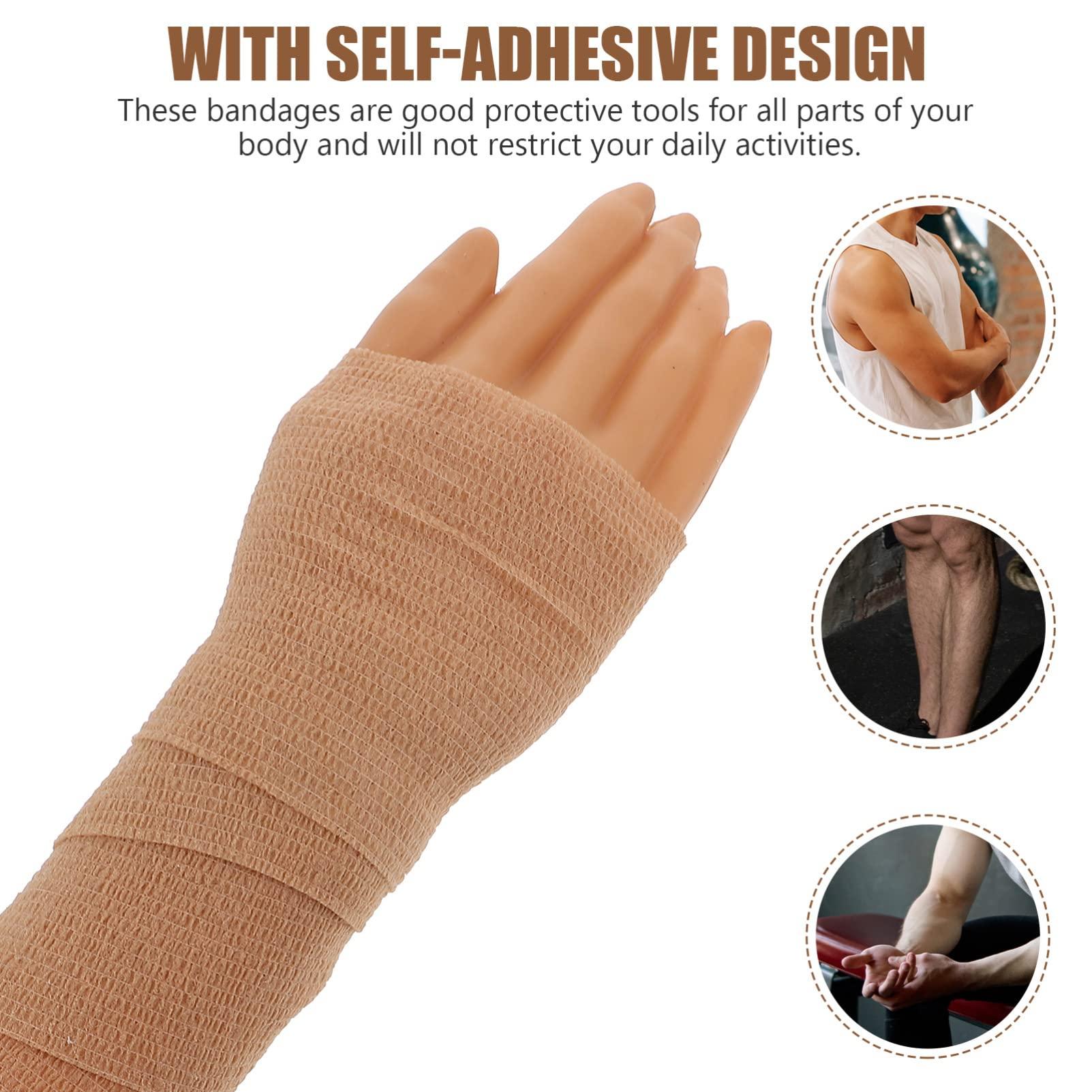 Healifty 1 Roll Self Adhesive Elastic Handle Grip Wrap Leg Japanese Wrap Finger Tape Goon Tape Knee Sports Belt Fitness Spandex Portable
