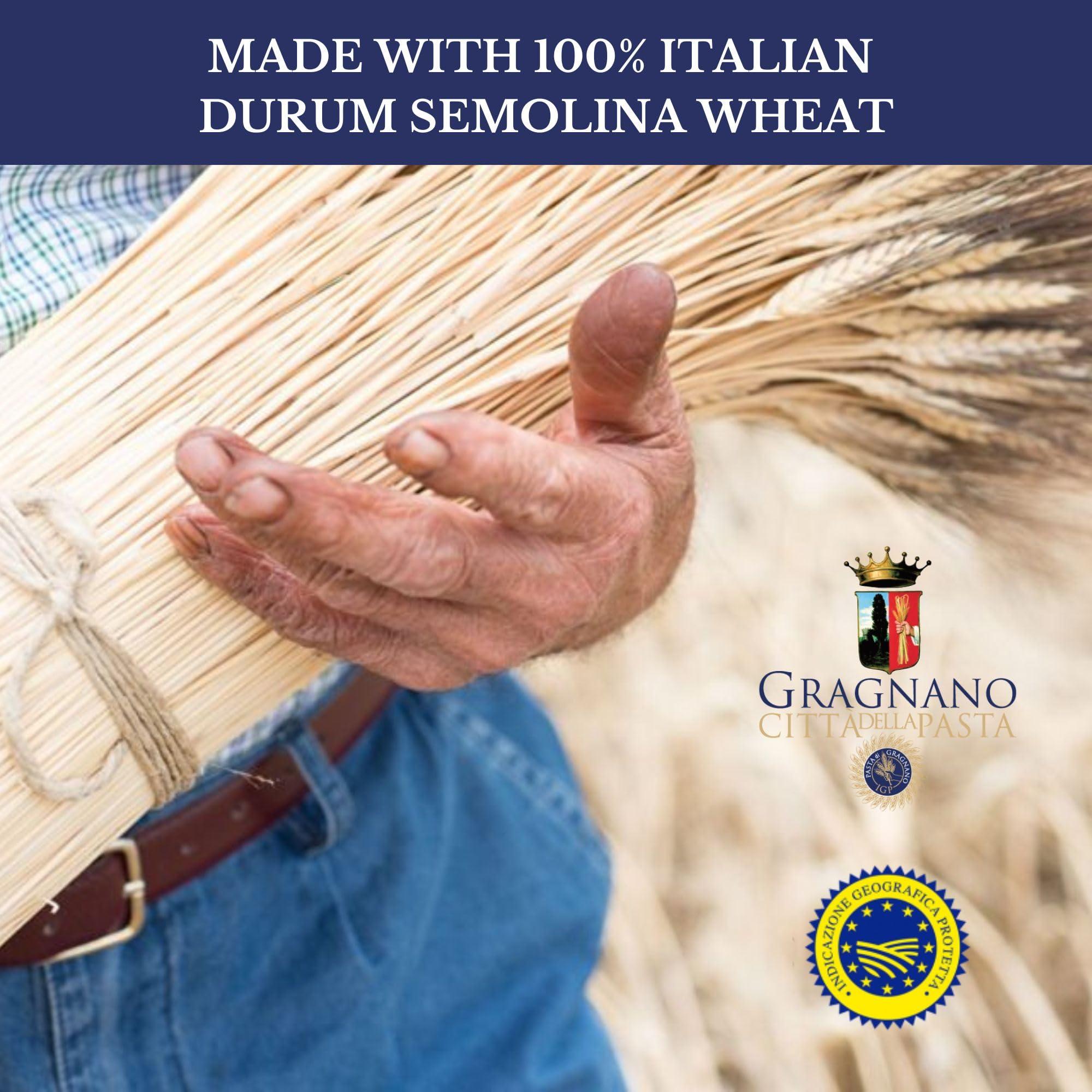 PASTIFICIO G. DI MARTINO Pastificio Di Martino - Pappardelle Pasta 16oz (12 Packs), Non-GMO Organic Pasta Made in Italy with 100% Italian Durum Semolina Wheat - Healthy, Italian Pasta High in Protein & Fiber, Bronze Die