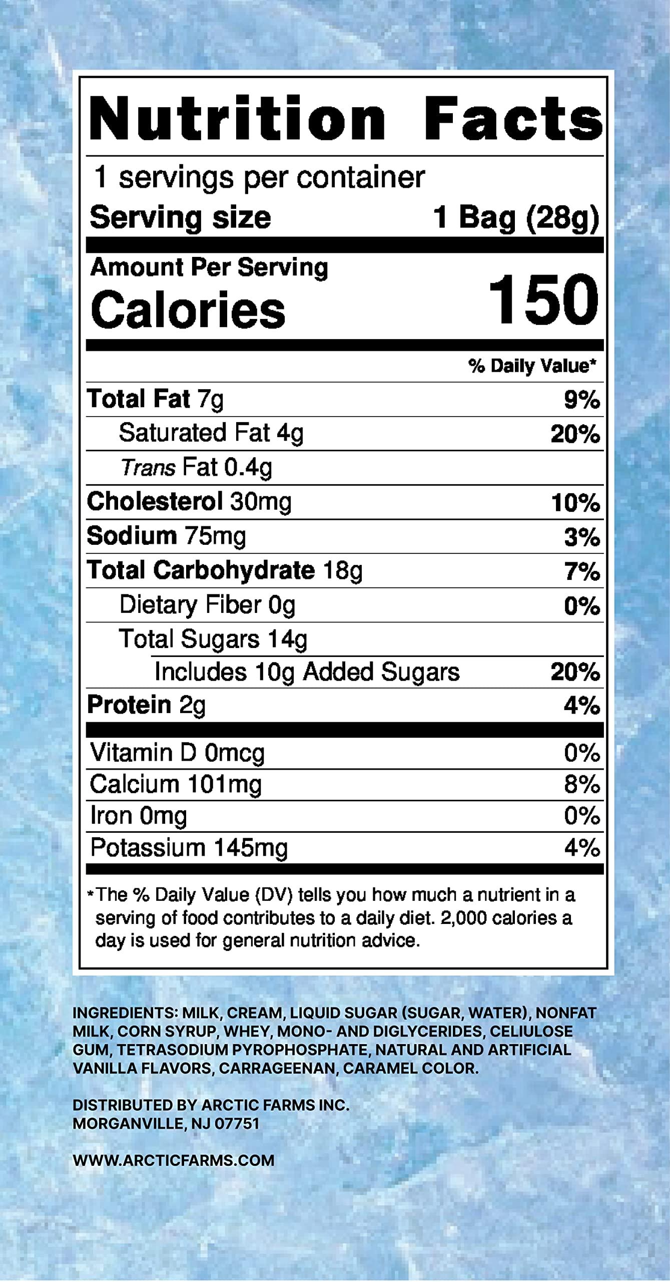 Arctic Farms Arctic Farms Freeze Dried Ice Cream that Does Not Melt (Vanilla)