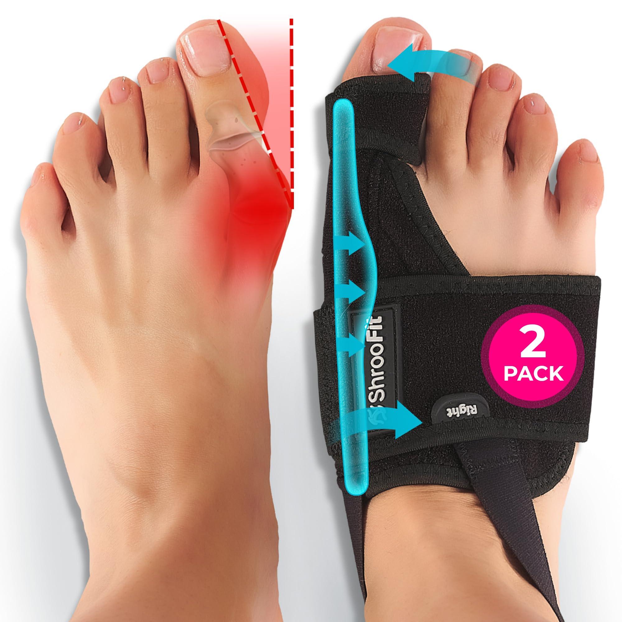 ShrooFit Effective Bunion Corrector for Women and Men | Relieve Pain, Straighten Toes, and Correct Bunions | Orthopedic Toe Straightener | Best Bunion Corrector for Lasting Relief