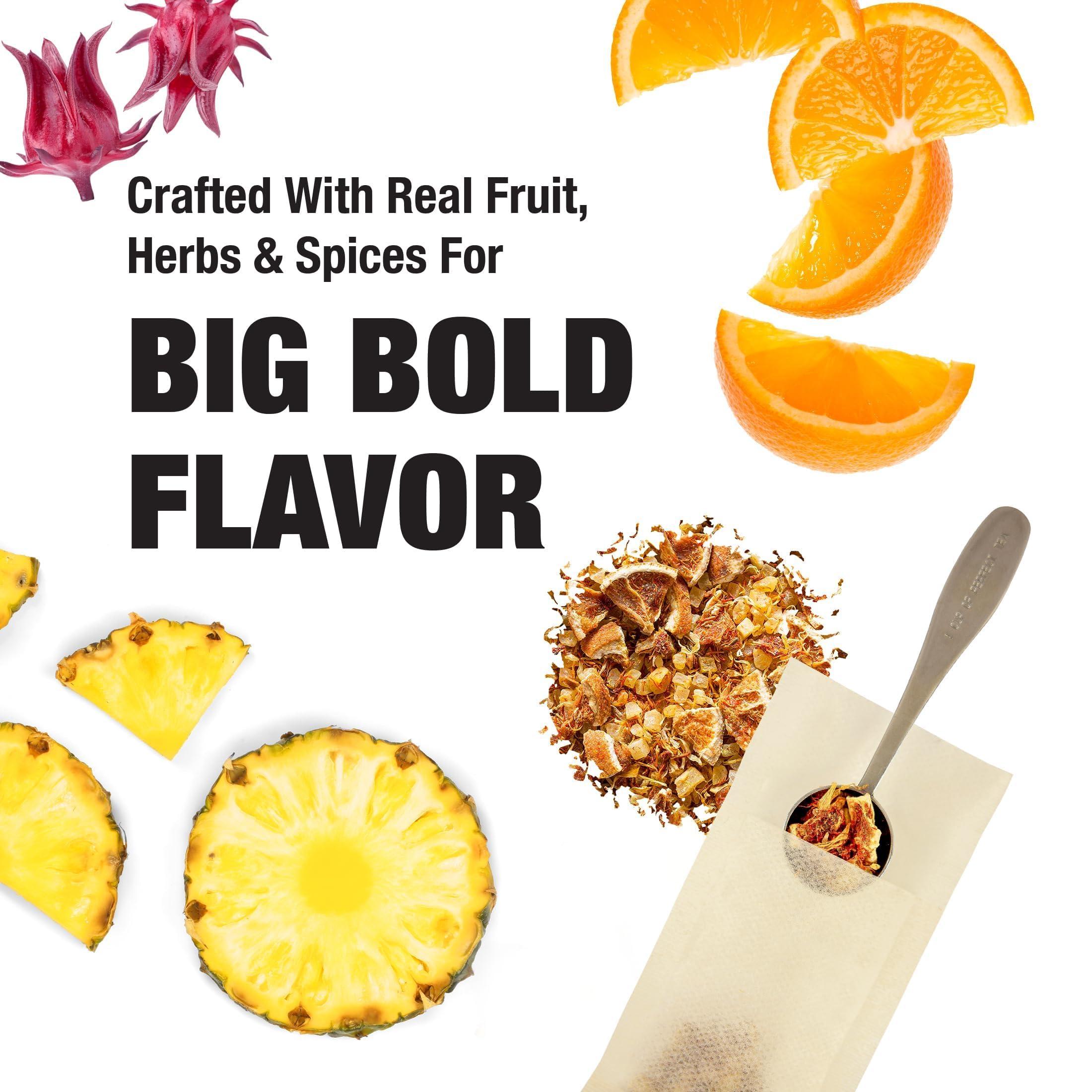 Tiesta Tea Tiesta Tea - Iced Tea Loose Leaf Sampler Dry Flight Set - High to No Caffeine Tea - Makes Cold Brew Iced Tea - Assorted Tea Sets with Herbal, Black, Fruit Teas & More - 8 Resealable Sample Pouches