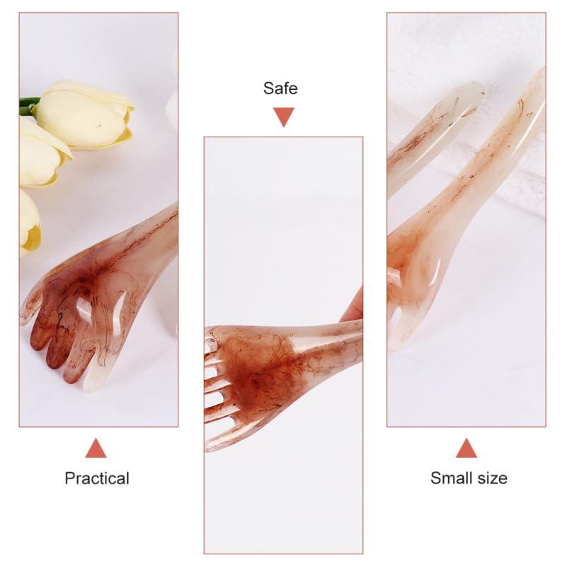 EXCEART EXCEART 2pcs Massage Rake Guasha Scraping Scalp Comb Multi- Functional Handheld Head Scratcher Massage Tool Massager for Head Caring, Relaxation, Physical Therapy, Acupoint Treatment