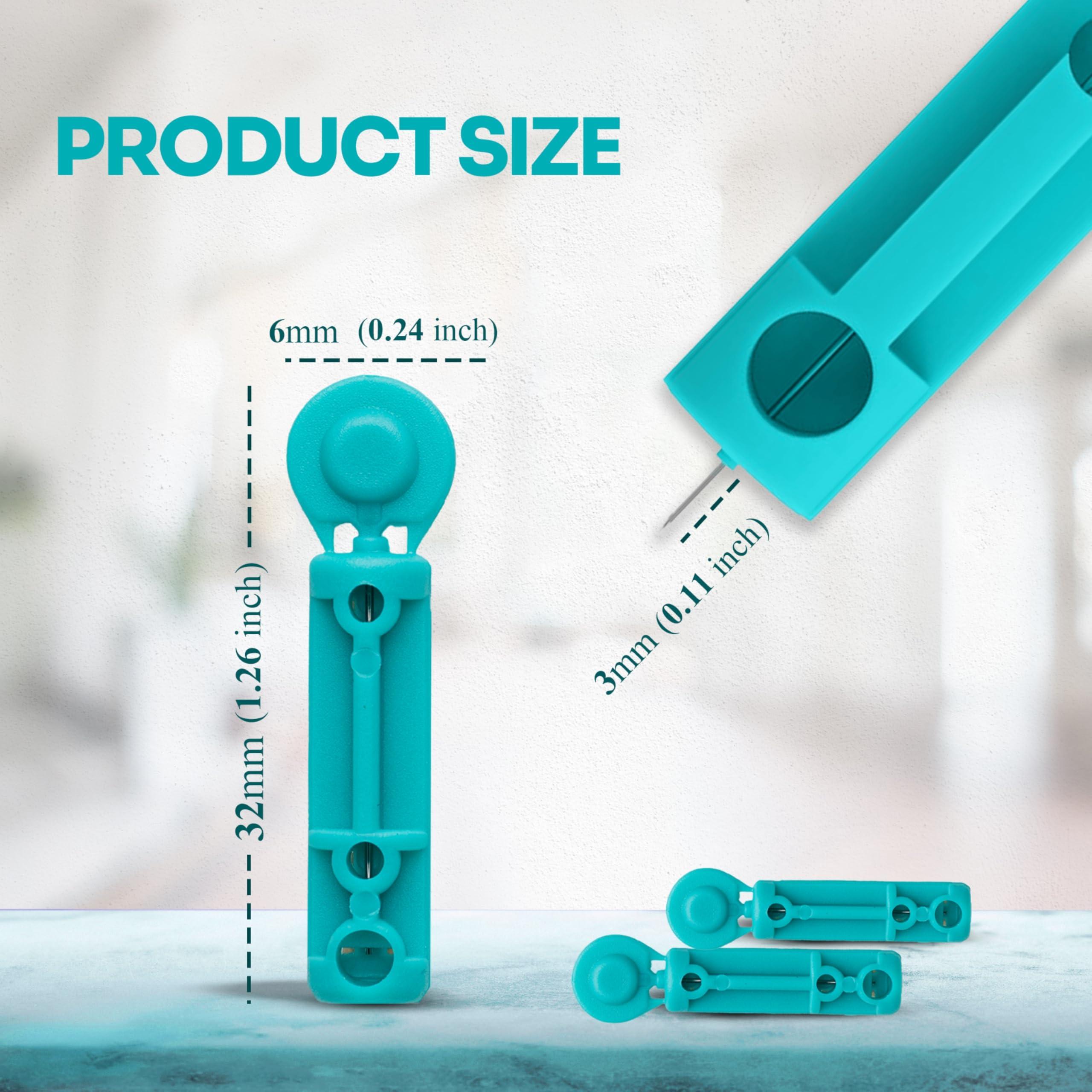 One Step One Step Sterile 28g Lancets, 400 x Lancets for Diabetes Testing, Twist Top Sterile 28 Gauge Diabetic Blood Lancet, Single Use Glucose, Sugar, Keto Pen Style Needle, Fits Most Lancing Devices