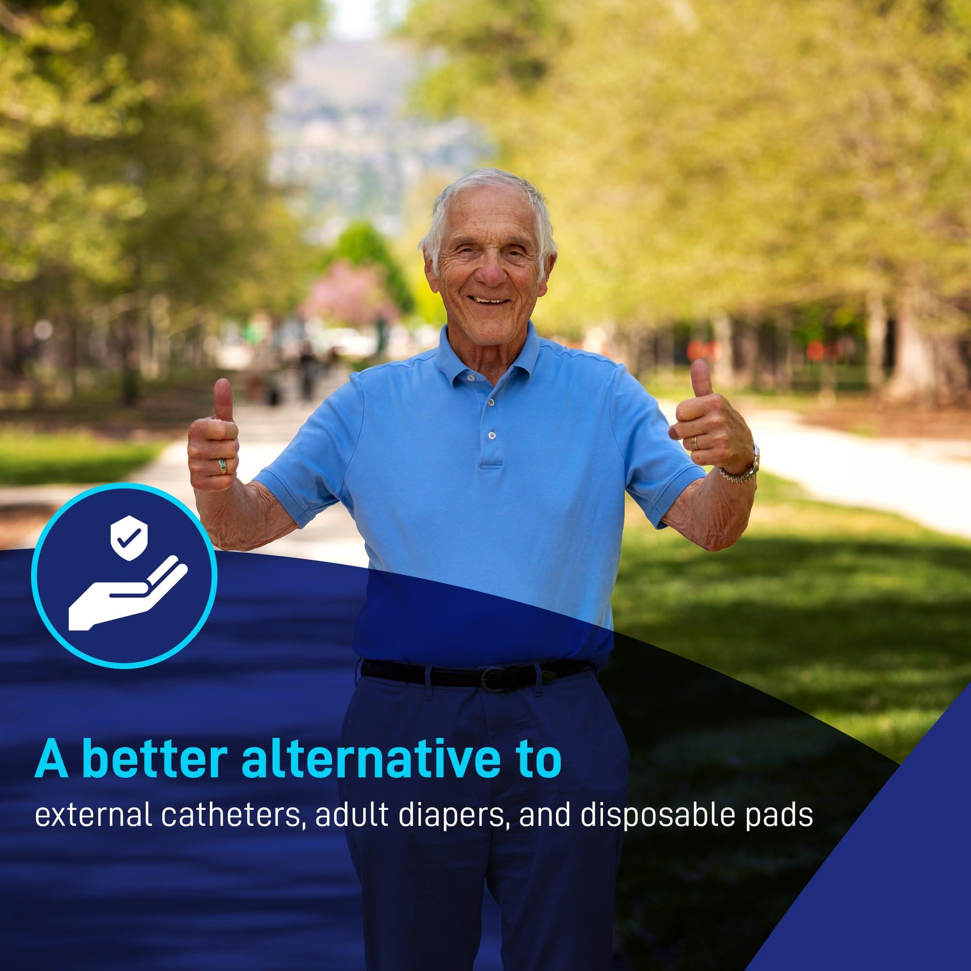 Arcus Medical Afex Management System for Male Incontinence with High Receptacle Recommended for Active Daytime use XXXLarge Waist