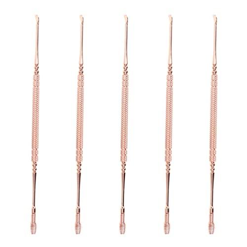 Healeved 5pcs Ear Spoon Earwax Removal Tool Ear Cleaner Ear Picking Spoon Earwax Spoon Ear Wax Removal Tool Clean Tool Home Earpick Ear Clean Accessory Wax Curette Earwax Cleaning Tool
