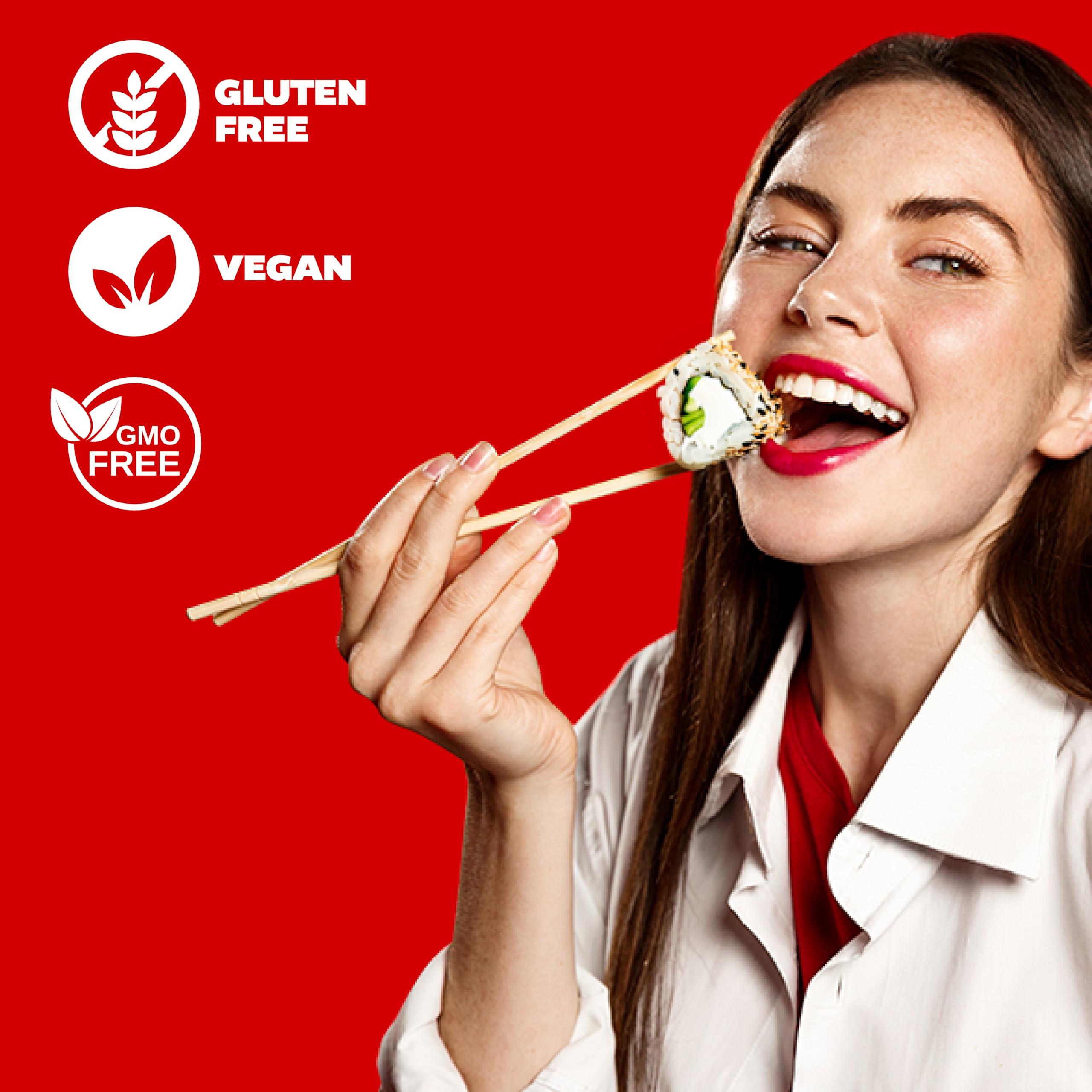 IRIS IRIS Instant White Sushi Rice (10 Pack), Premium Japanese Short Grain Sticky Rice, Microwave for 80 seconds (1.2 Minutes), Gluten Free Vegan, Grown Polished and Packed in Japan