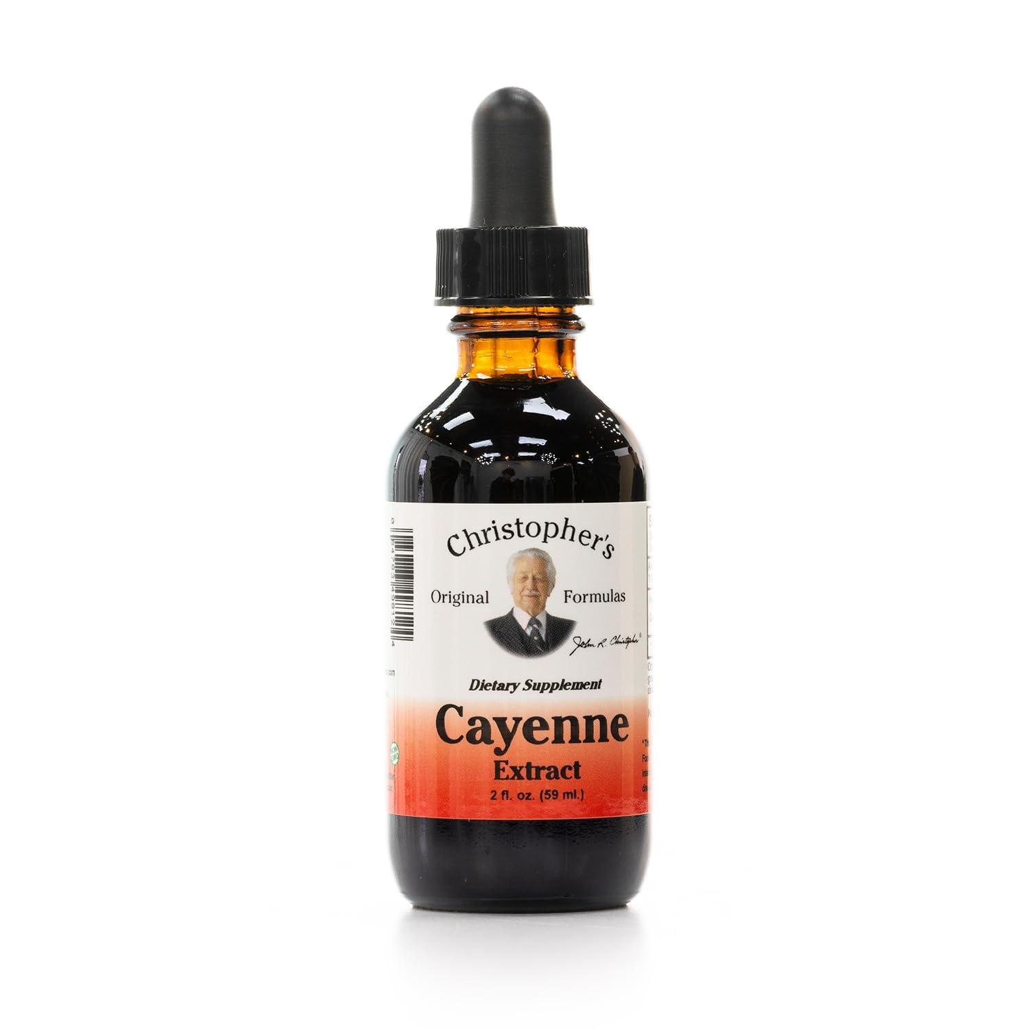 Dr. Christopher's Formulas Christopher\'s Original Formulas Cayenne Extract - 2 fl oz Liquid | Premium Herbal Supplement for Wellness