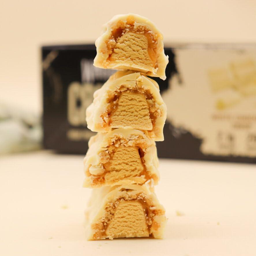 Warrior Supplements Warrior Crunch High Protein Low Carb White Chocolate Crisp Bar, 64 g, Pack of 12