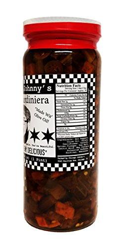 Chicago Johnny's 6 Pack Of Chicago Johnnys Hot Giardiniera In Olive Oil