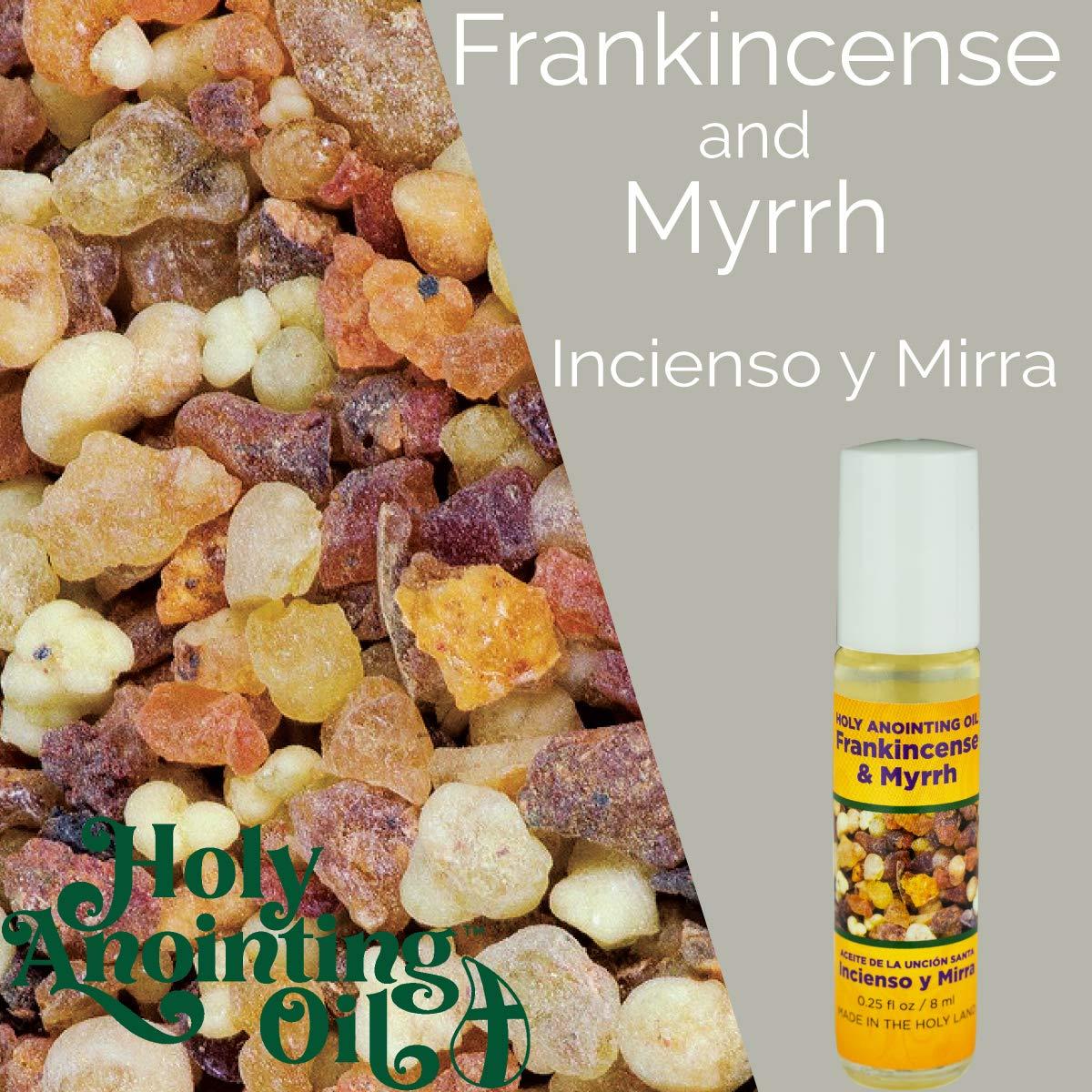 TREE OF LIFE REV. 22:14 Frankincense & Myrrh Holy Land Anointing Oils from Israel, Bulk Set of 6 Bottles, 1/4 oz Each, Made in Jerusalem from Local Herbs and Essences, Gift for Pastors & Priests, Aceite de Incienso y Mirra