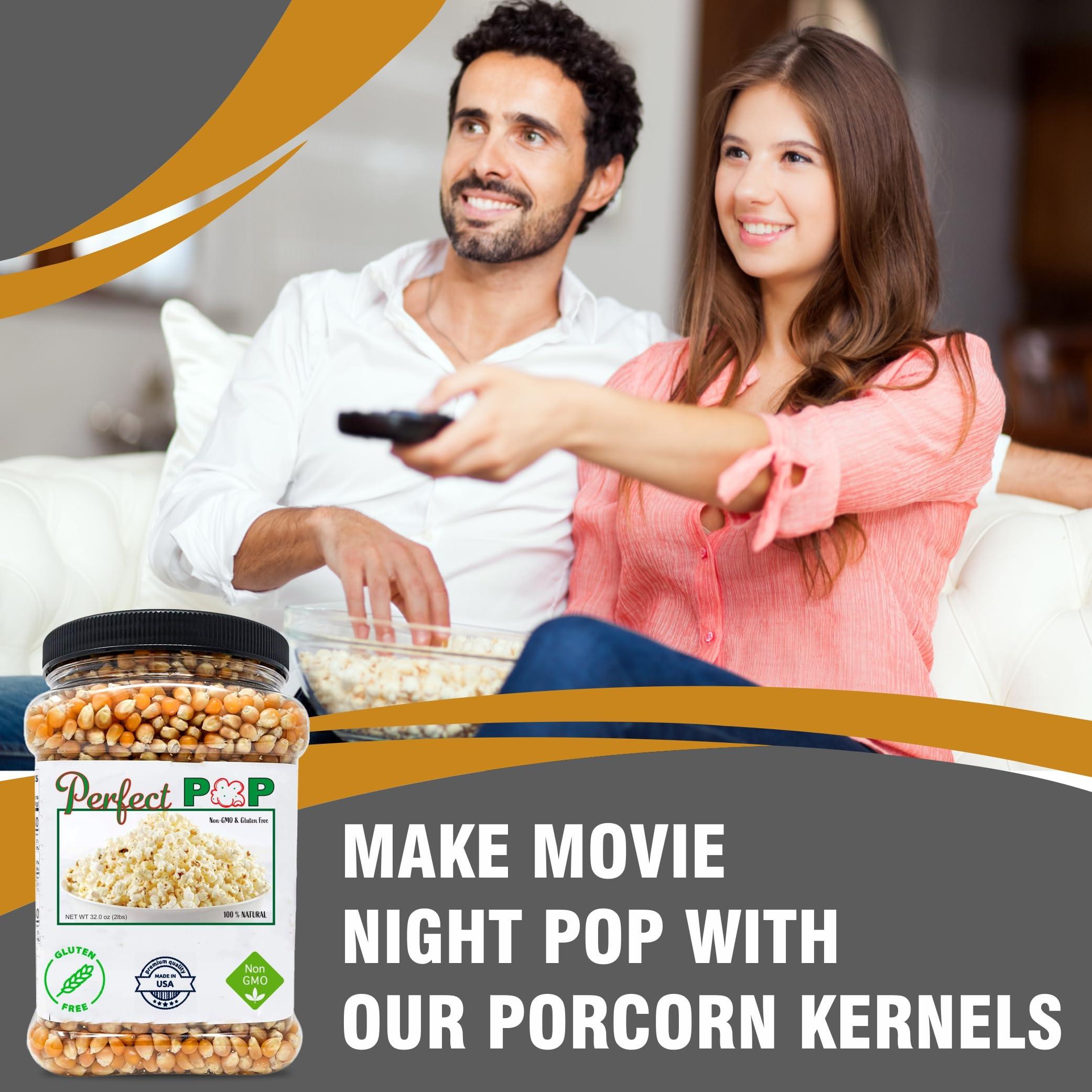 Concession Essentials Premium Gourmet Original Popcorn Kernels (Butterfly Style) - 2lbs