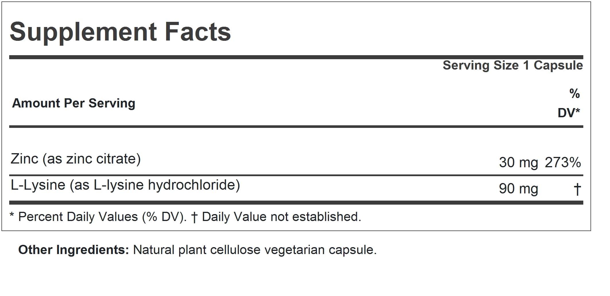 ANDREW LESSMAN Andrew Lessman Zinc 30 60 Capsules Highly absorbable Zinc Citrate. Supports Immune, Skeletal, Digestive and Skin Health. Small Easy to Swallow Capsules. No Additives
