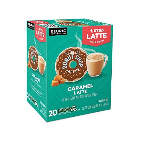 The Original Donut Shop The Original Donut Shop Caramel Latte, Keurig Single Serve K Cup Pods, Flavored Coffee, Caramel Latte, 10 Count - Pack of 6