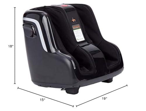 Human Touch Human Touch Reflex5s Foot & Calf Massager for Stress & Plantar Fasciitis Relief+Relaxation +Kneading & Compression for Circulation Support -1 Year Warranty - Adjustable Fit for Women & Men Size 12