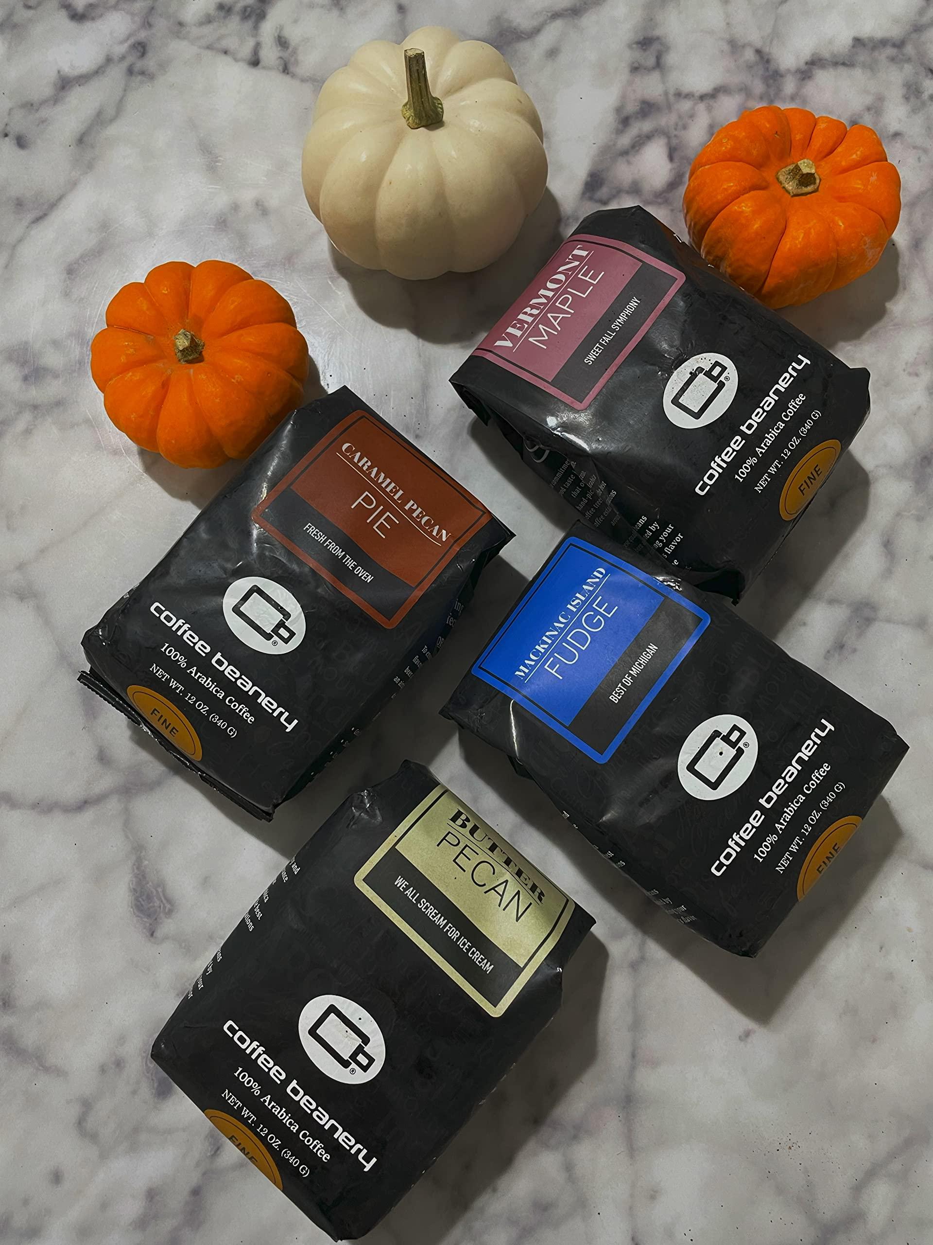 Coffee Beanery Mackinac Island Fudge by Coffee Beanery | 12oz Flavored Whole Bean Coffee Medium Roast Coffee | 100% Specialty Arabica Coffee Whole Bean | Gourmet Coffee Whole Beans