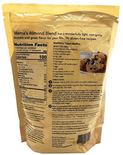Gluten Free Mama Gluten Free Mama's - Almond Blend Flour - 2 lb Bags - Pack of 6 - Certified Gluten Free Flour - Non-Gritty Texture - Great Flavor - All Purpose - Safe for Celiac Diet