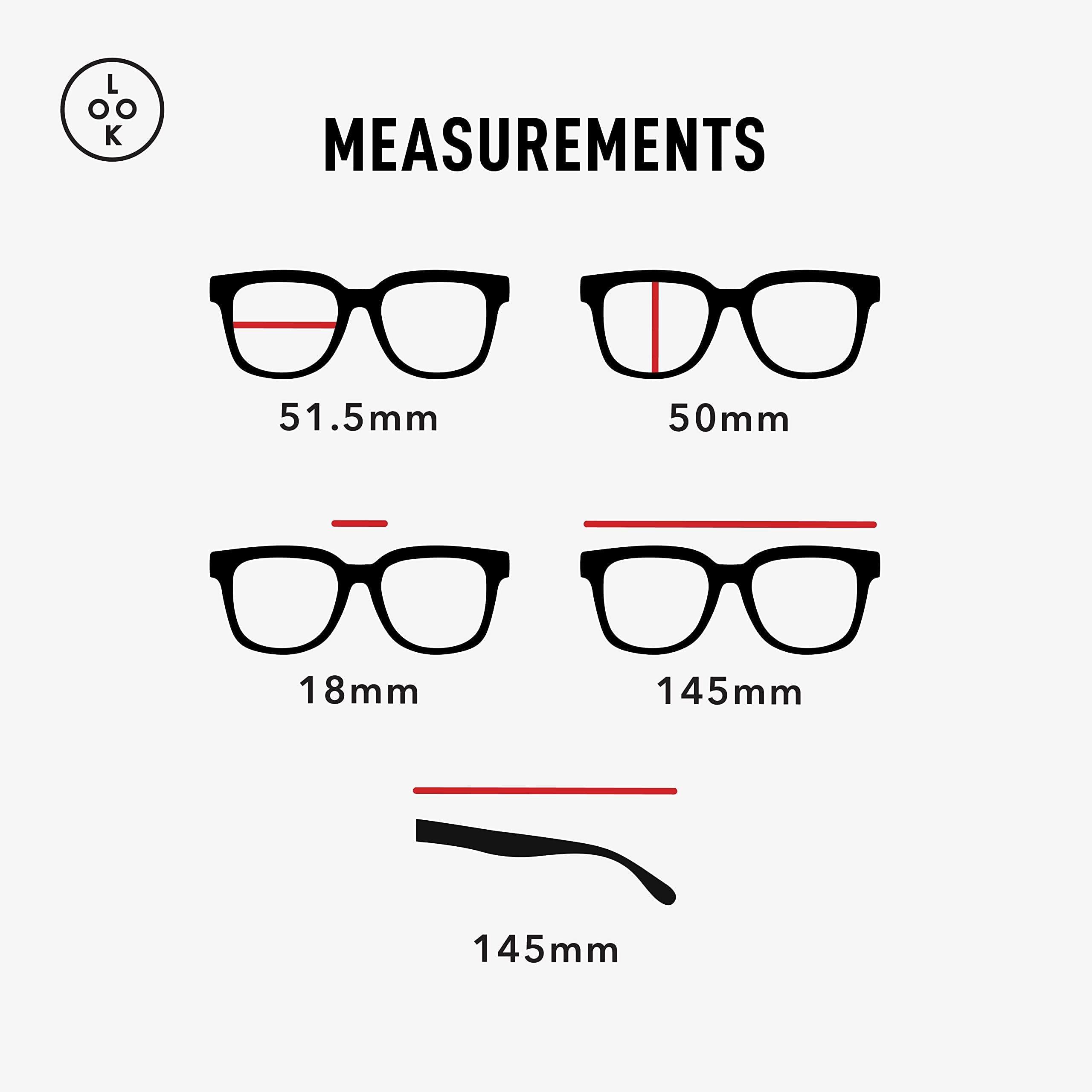 LOOK OPTIC LOOK OPTIC Laurel Progressive Reader - Stylish Unisex Reading Glasses, Prescription-Quality (Full Magnification) (3, Champagne)