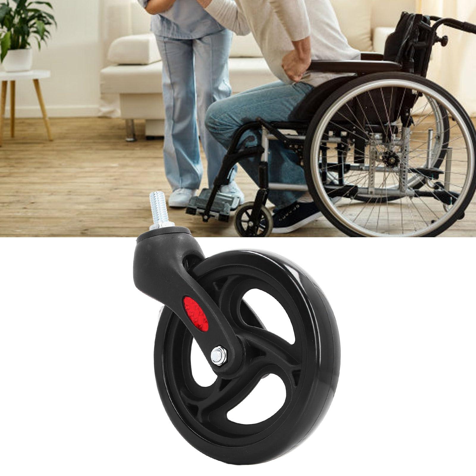 Dioche 6 inch Wheelchair Front Castor Wheel, Heavy Duty Replacement Wheel with Axle, Wide Compatibility
