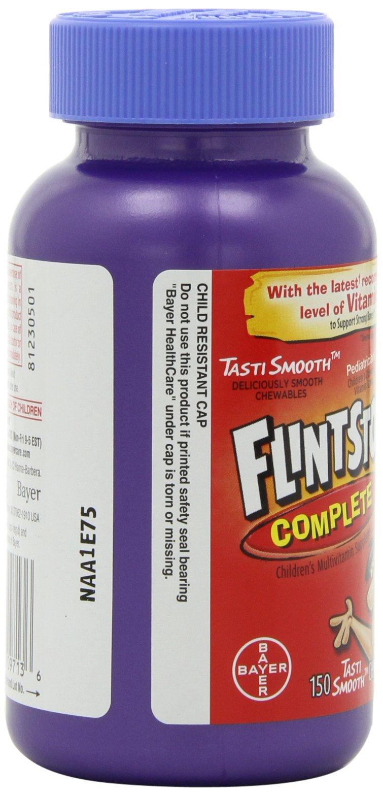 Flintstones Vitamins Flintstones Chewable Kids Vitamins, Complete Multivitamin for Kids and Toddlers with Iron, Calcium, Vitamin C, Vitamin D & more, 300ct (Pack of 2 150 Count Bottles)