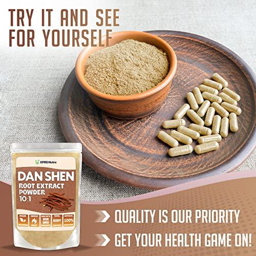 XPRS Nutra XPRS Nutra Dan Shen Root Extract Powder 10:1- Premium Dan Shen (Red Sage) Concentrated Powder - Vegan Friendly Danshen (8 oz)