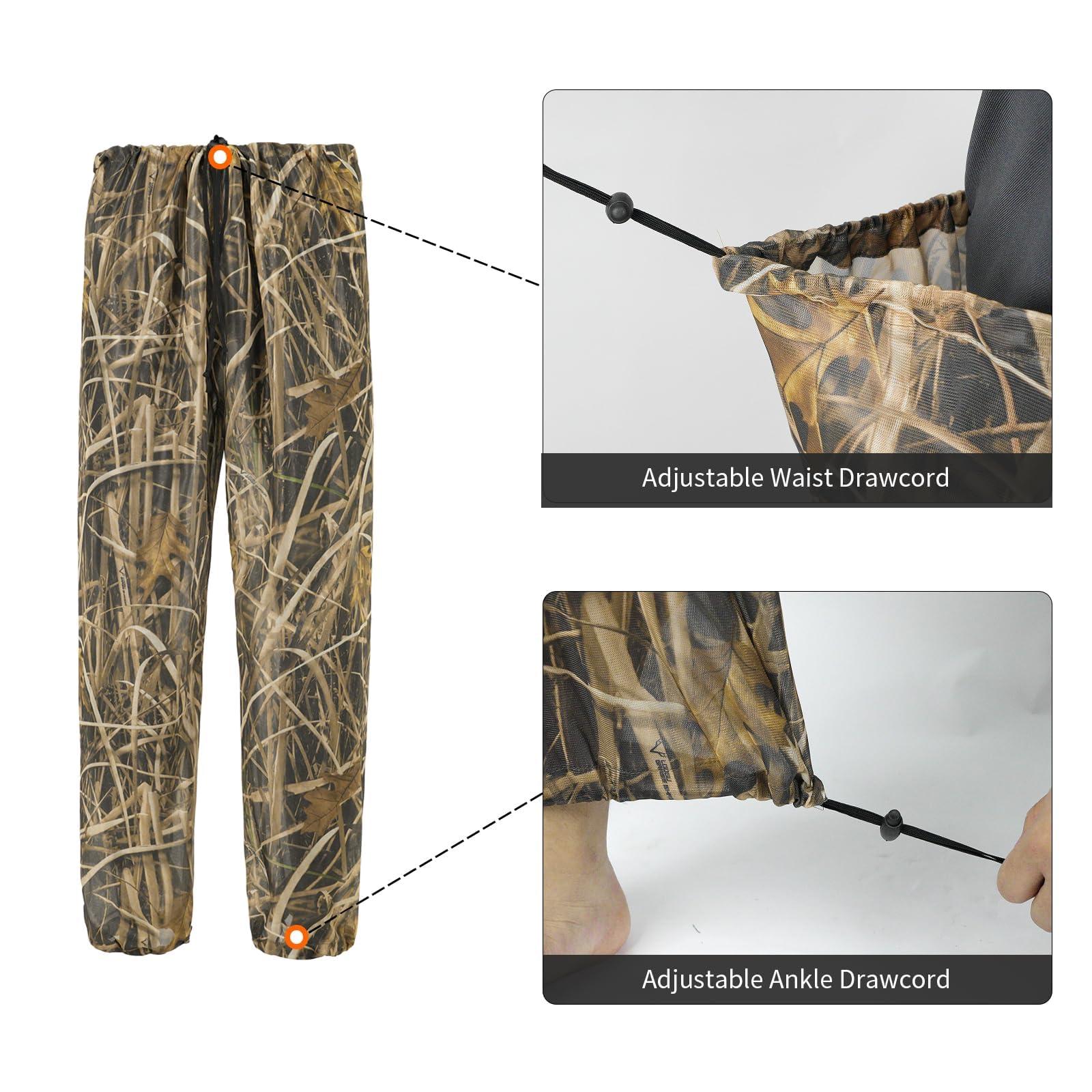 LOOGU LOOGU Mosquito Suits, Net Bug Pants & Jacket Hood Sets - Ultra-fine Mesh - With Fishing, Hiking, Camping and Gardening