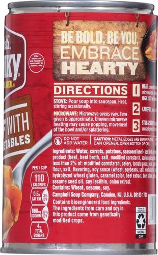 Campbell\'s Campbells Chunky Soup, Beef Soup with Country Vegetables, 18.8 Oz Can