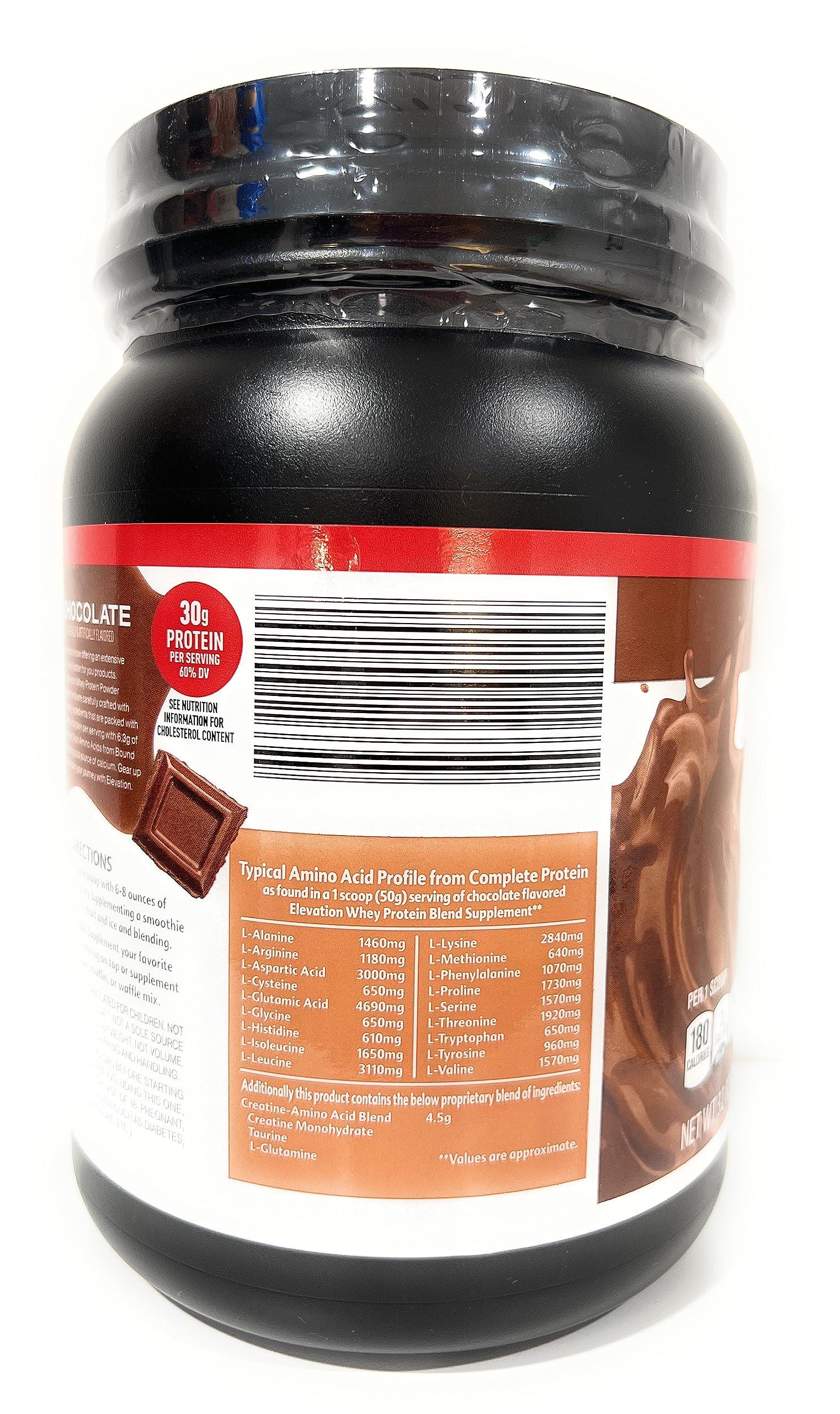 Elevation Elevation by Millville Chocolate Protein Powder 32oz, pack of 1