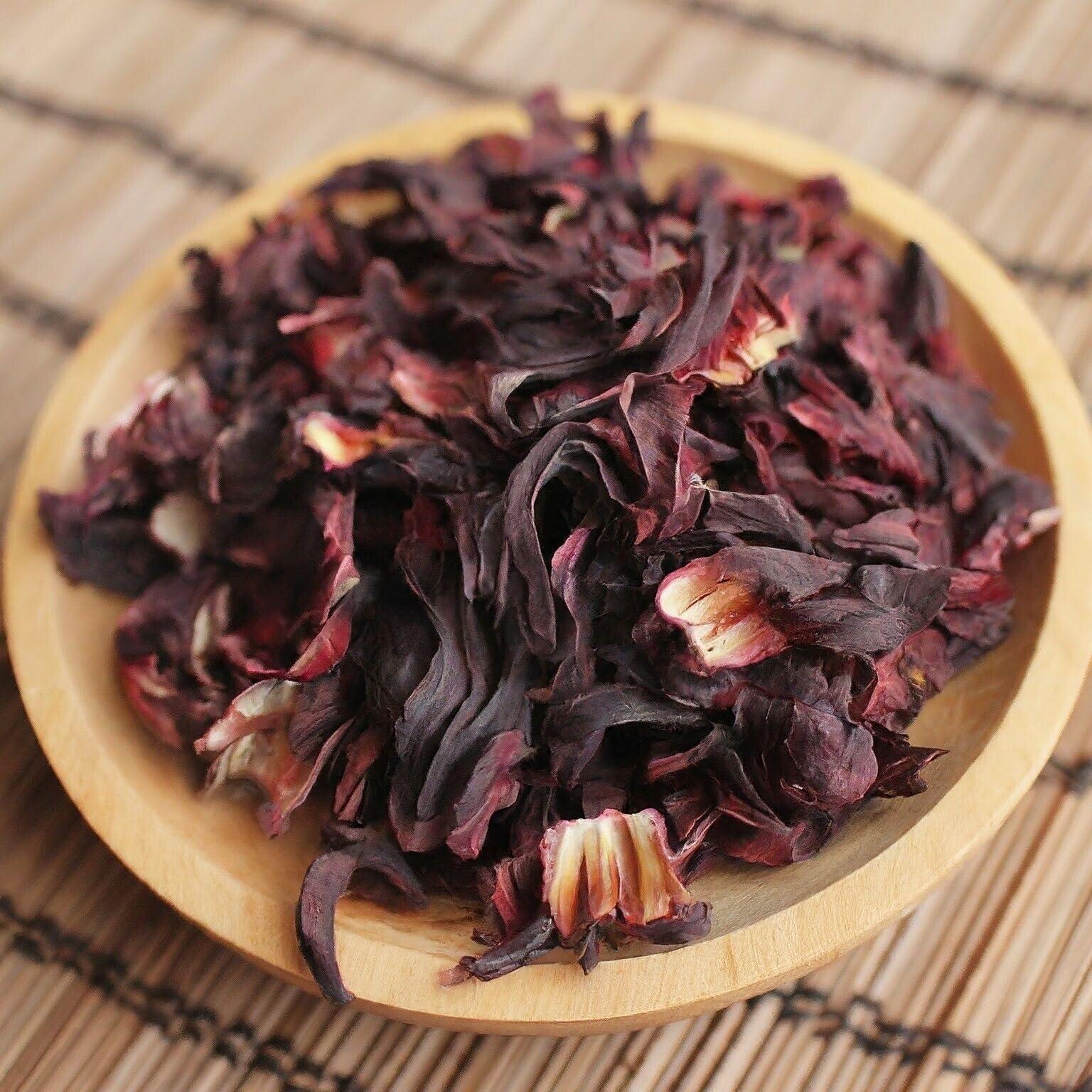 Akshit Akshit Dried Hibiscus Flowers, 5.20z, Dried Flowers, Flor De Jamaica, Natural Hibiscus Flower Tea. Whole Hibiscus Flower. No Caffeine, Vegan.