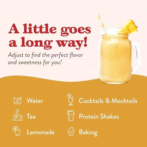Jordan\'s Skinny Mixes Jordan\'s Skinny Syrups Sugar Free Coffee Syrup, Pineapple Upside Down Cake Syrup Flavor, Zero Calorie Flavoring for Latte, Protein Shake, Cocktail & More, Keto Friendly, 25.4 Fl Oz, 1 Pack