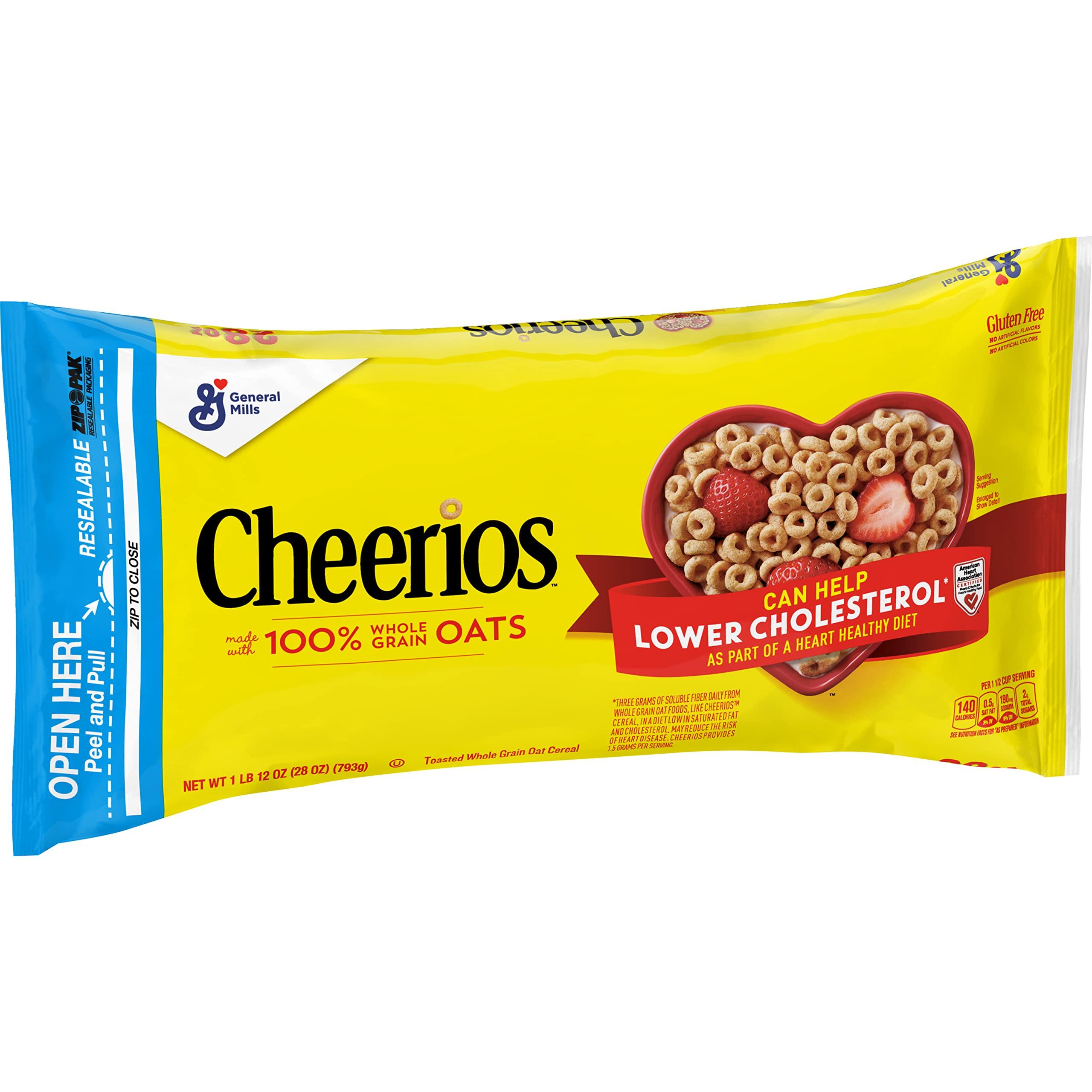 Cheerios Big G Cereal Original Cheerios Gluten Free Cereal, 28 OZ Resealable Bag