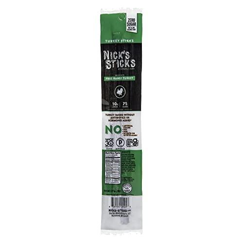 NICK\'S STICKS BY WENZEL\'S FARM Nick\'s Sticks | 100% Grass-Fed Beef, Free Range Turkey Stick, Variety Pack | Made in the USA | Gluten Free | 3 Original Beef, 3 Original Turkey, 3 Spicy Beef, 3 Spicy Turkey